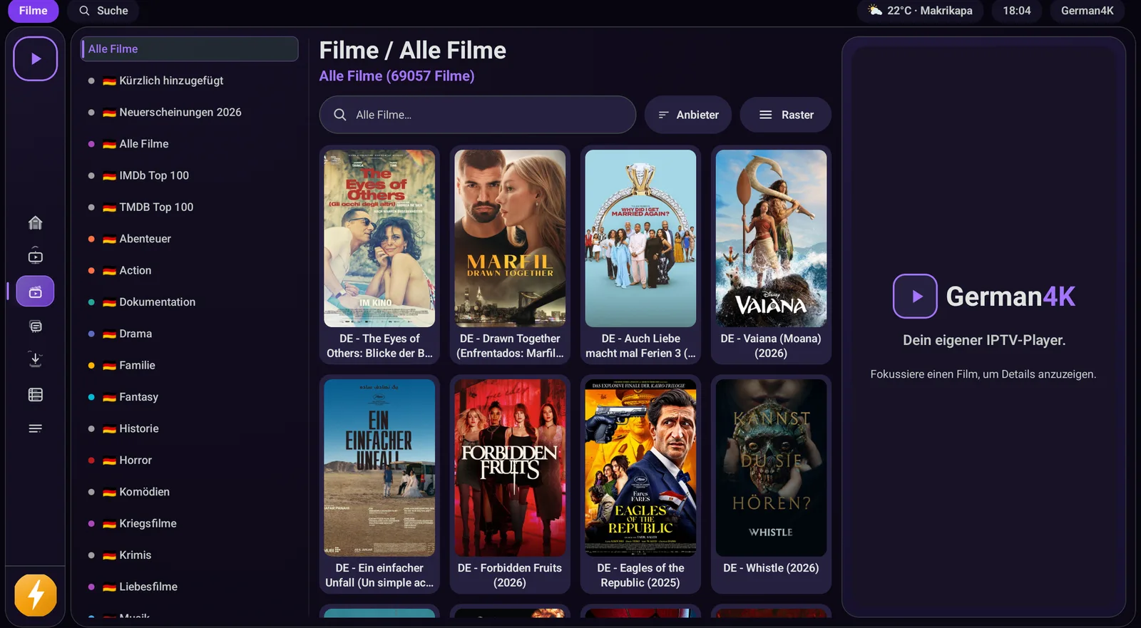 Filmbibliothek von German4K Ultra